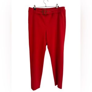 SOHO Women’s Straight Leg Pants. Size L Color Red.